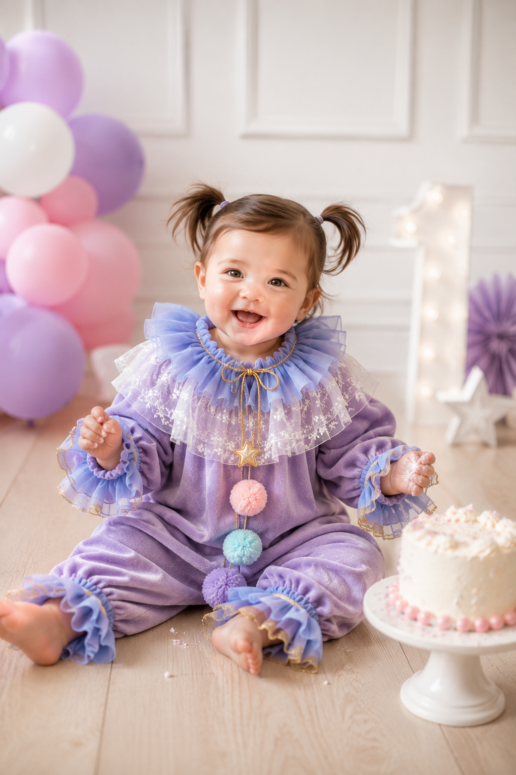 Lavender Storybook Clown Costume