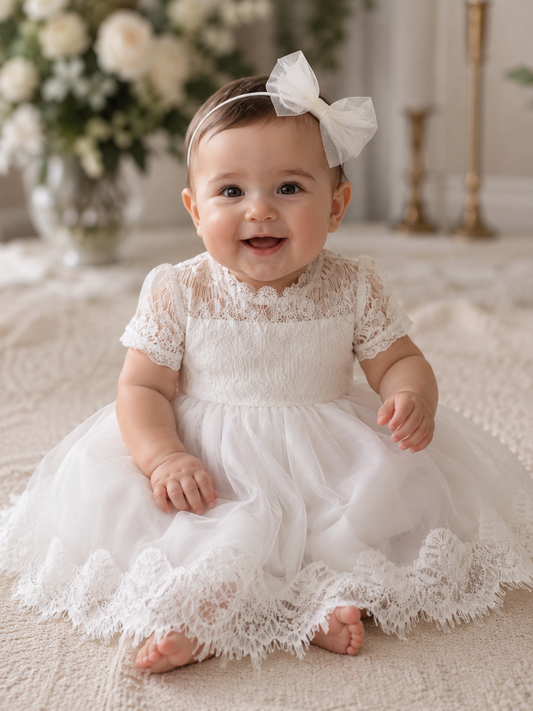 Victorian Day Gown in White
