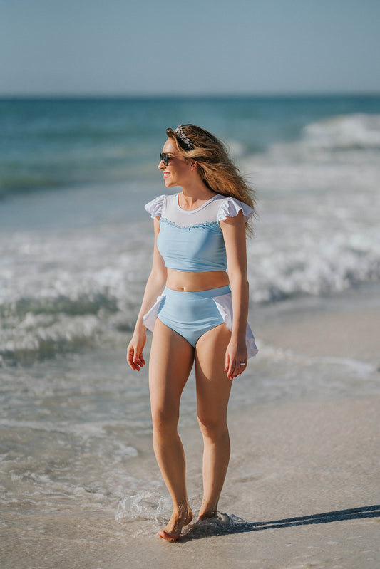 SPF 50 Cinderella Adult Two Piece Swimsuit