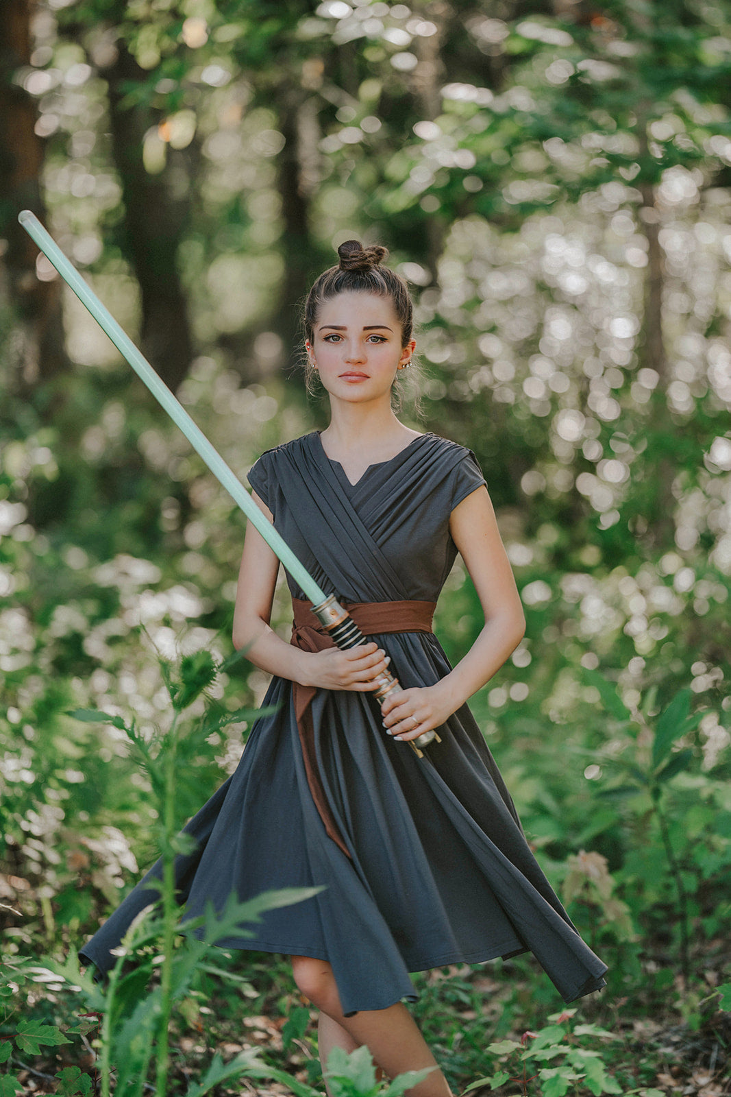 Adult women’s grey galactic hero dress inspired by space adventures and sci-fi heroines. Star wars Rey Dress. Cosplay and Disney bounding.
Keywords: adult space dress, women’s sci-fi costume dress