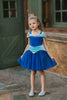 Blue princess gown for toddlers inspired by Sleeping Beauty, featuring twirl-length skirt
Keywords: toddler Sleeping Beauty costume, princess twirl dress
