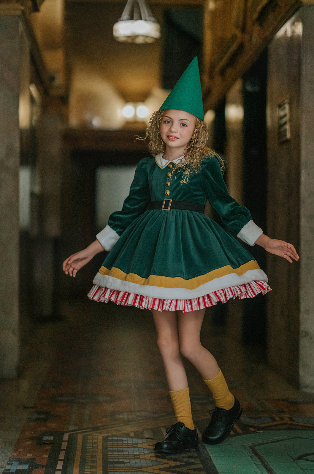 Smilings My Favorite Elf Twirl Dress