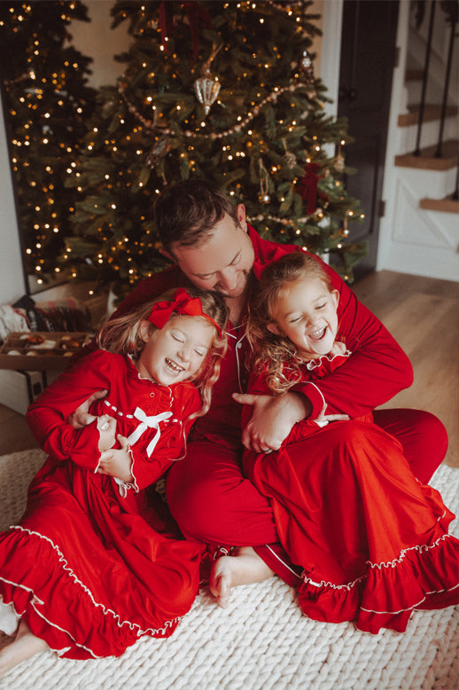 Mens Red Holiday Loungewear Set