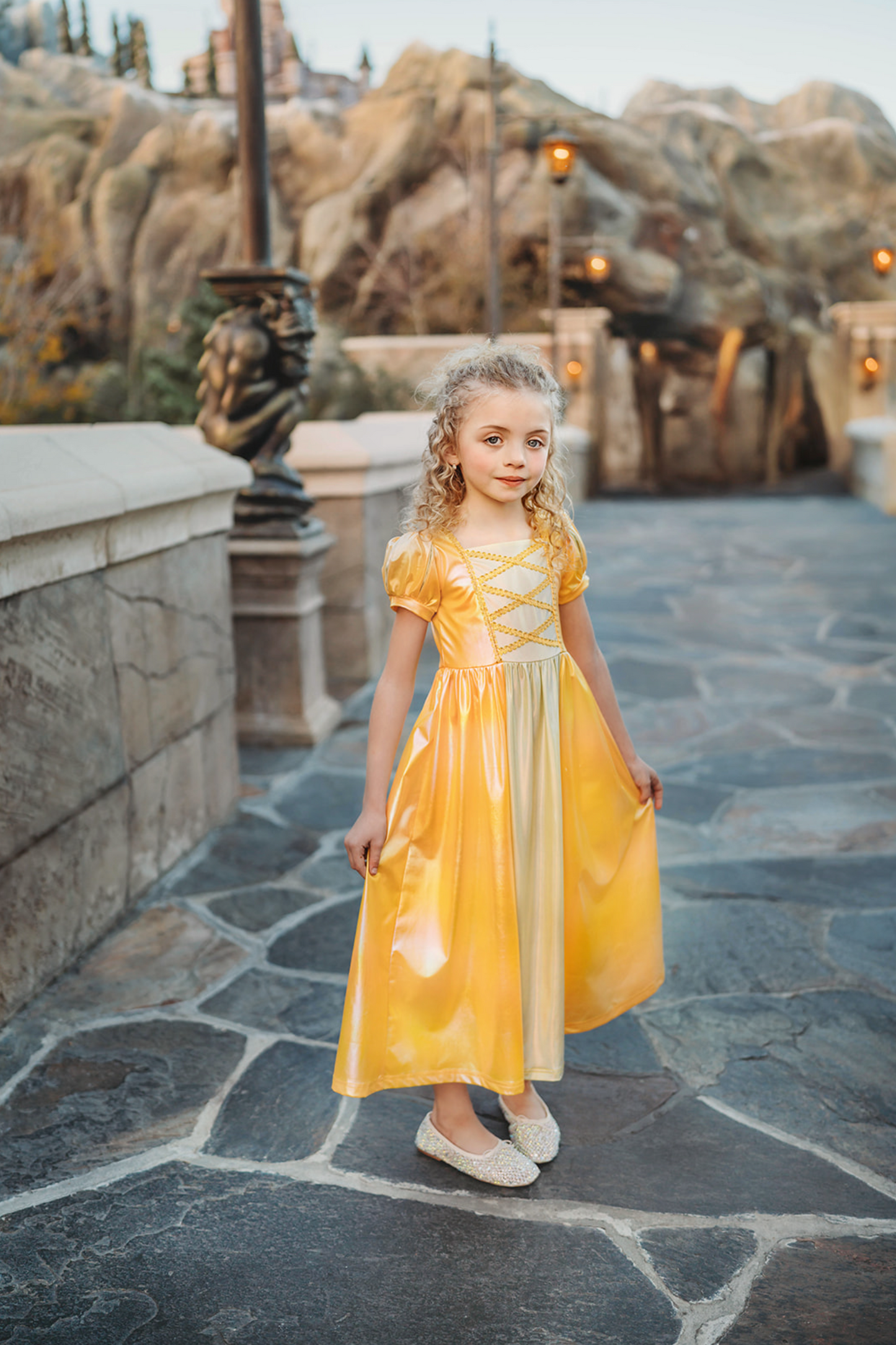 Metallic Red Rose Maxi