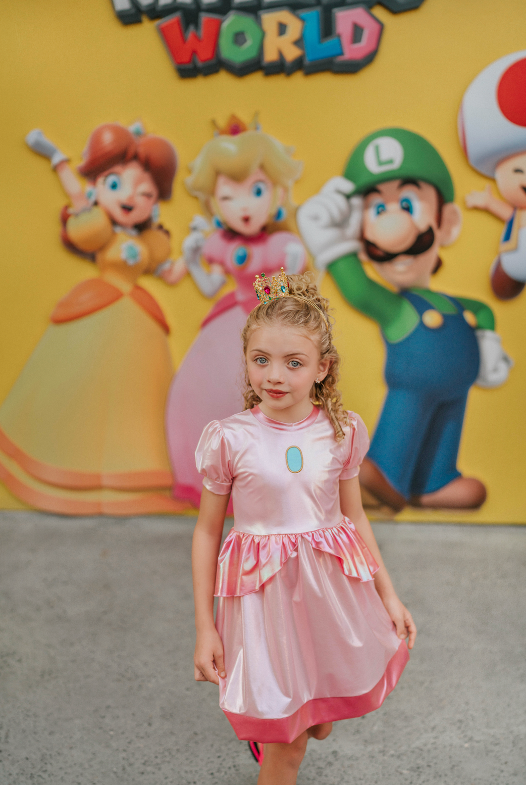 Metallic Video Game Princess Twirl Dress