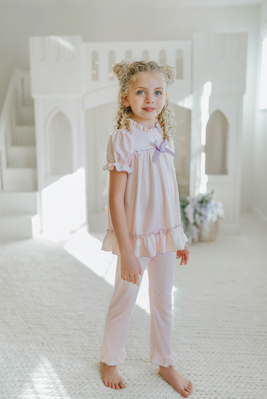 The Original Clara Nutcracker Two Piece Pajamas in Blush