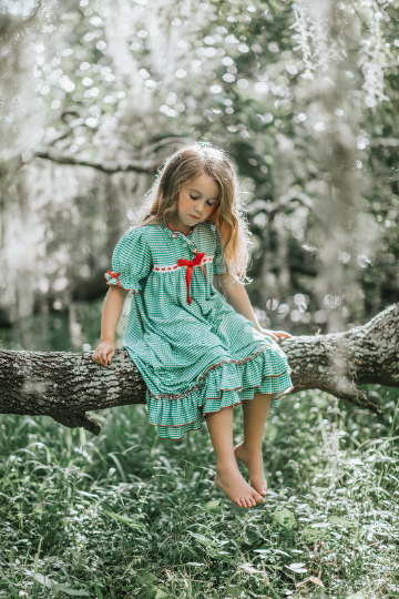 clara_gown_gingham_plaid_christmas_nightgown_girls_holiday_twill_dress_soft_flame_retardant_sleepwear_matching_family_pajamas