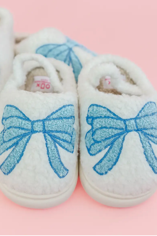 The Clara Slippers in Blue