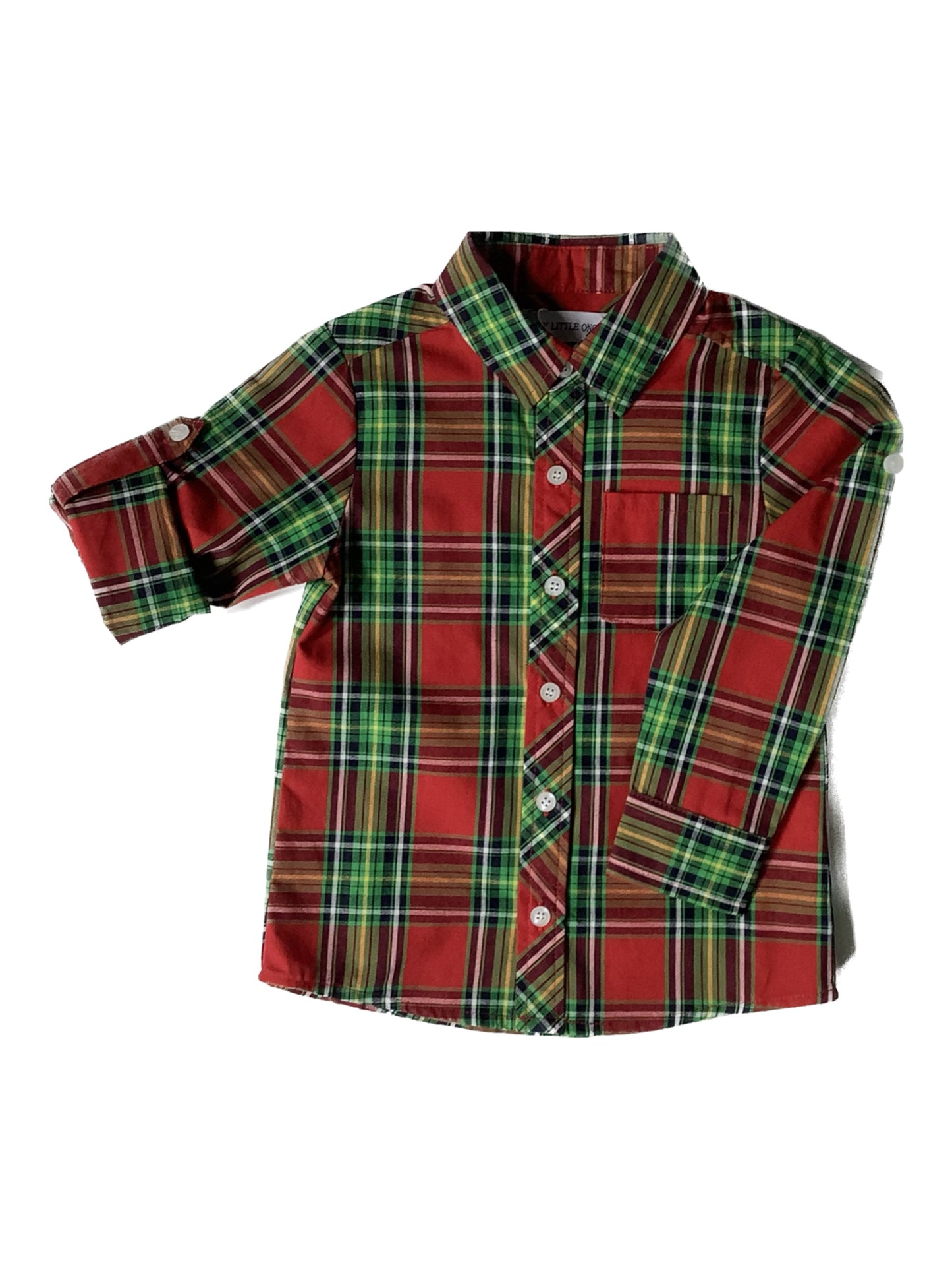 Plaid Holiday Boys Shirt