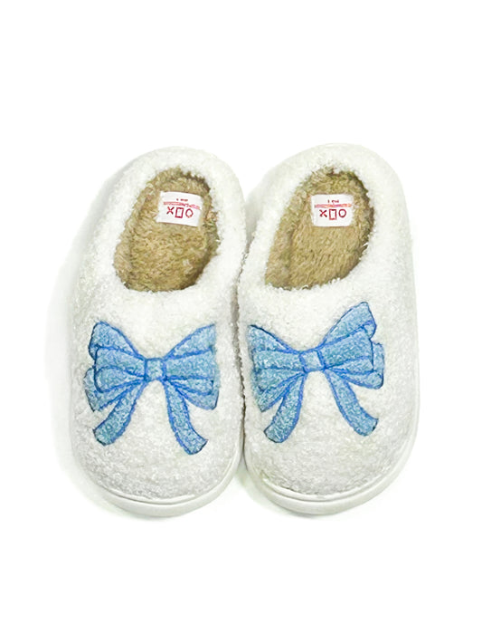 The Clara Slippers in Blue