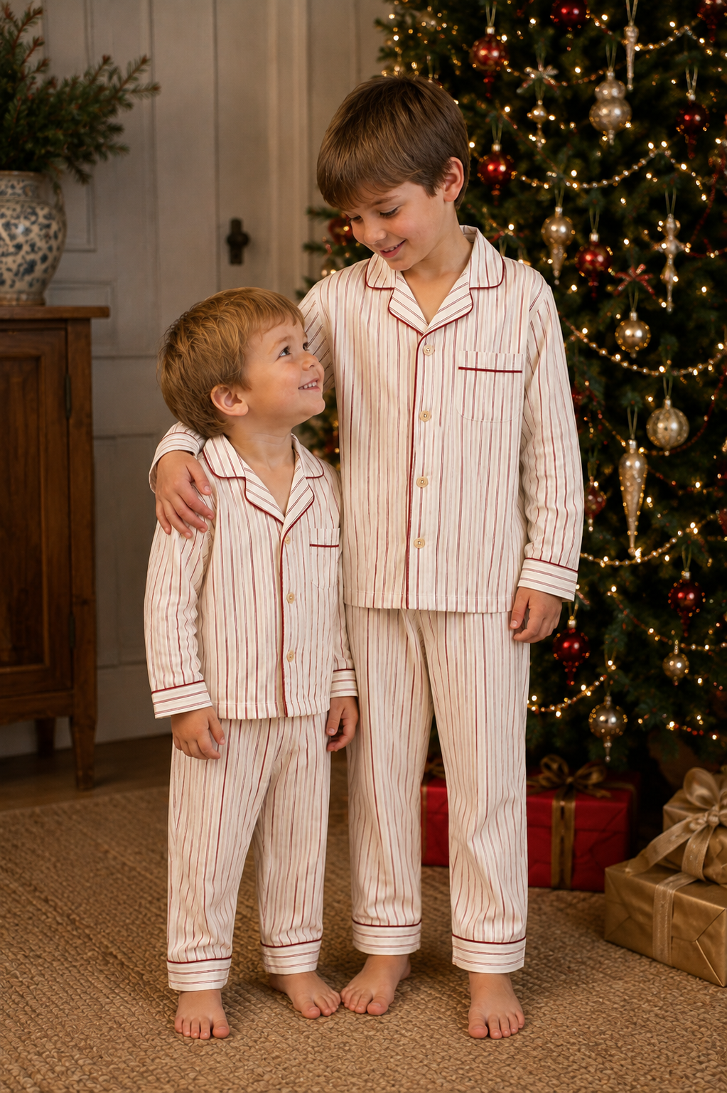 Classic Pinstripe Pajamas