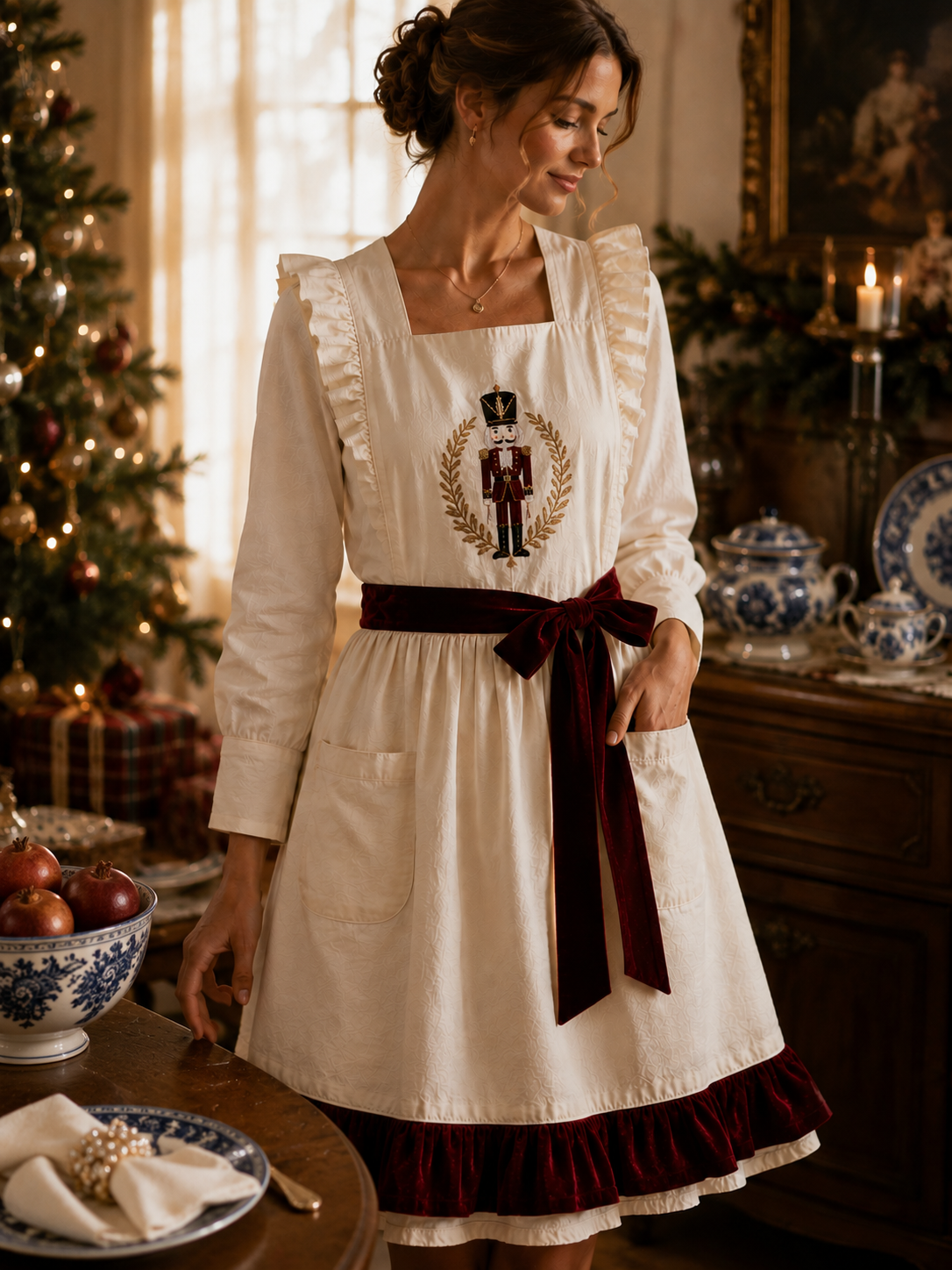 Clara's Christmas Eve Baking Apron