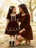 Womens Gingerbread A-Line Dress