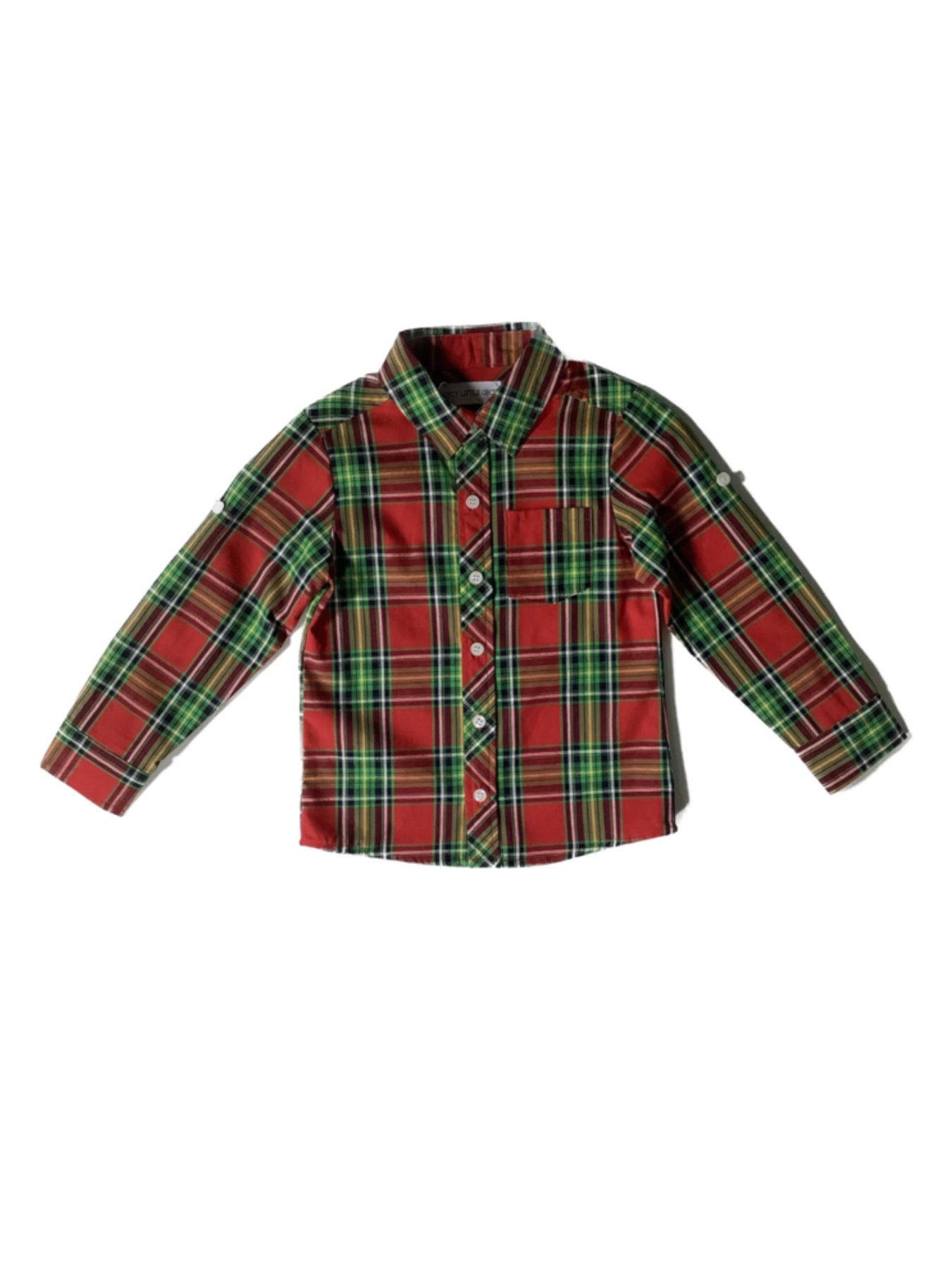 Plaid Holiday Boys Shirt