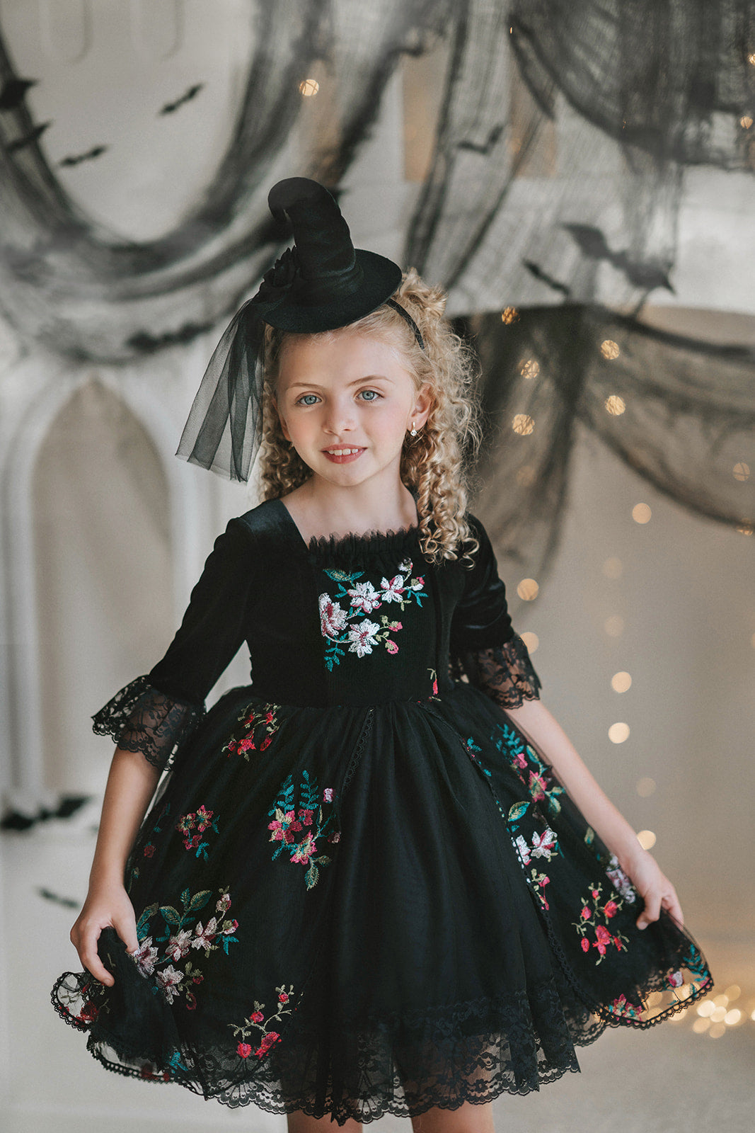 halloween formal dresses The Fancy Spooky Dress Green Solid Rayon Flared ff:video_29052023 Square Neckline Back Style Size:US22-UK24-EUR52