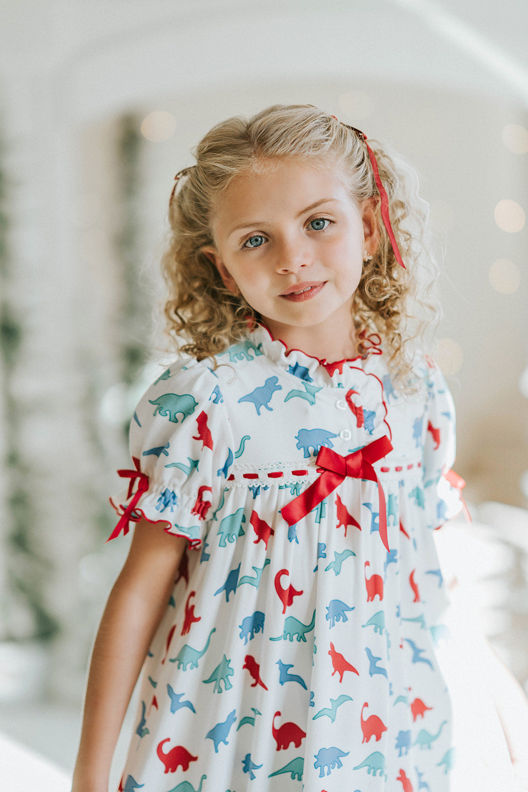 Christmas Vacation Original Clara Night Gown dinosaur print night gown girls pajamas. Clark Griswold. Christmas morning night gown, family matching pajamas. 