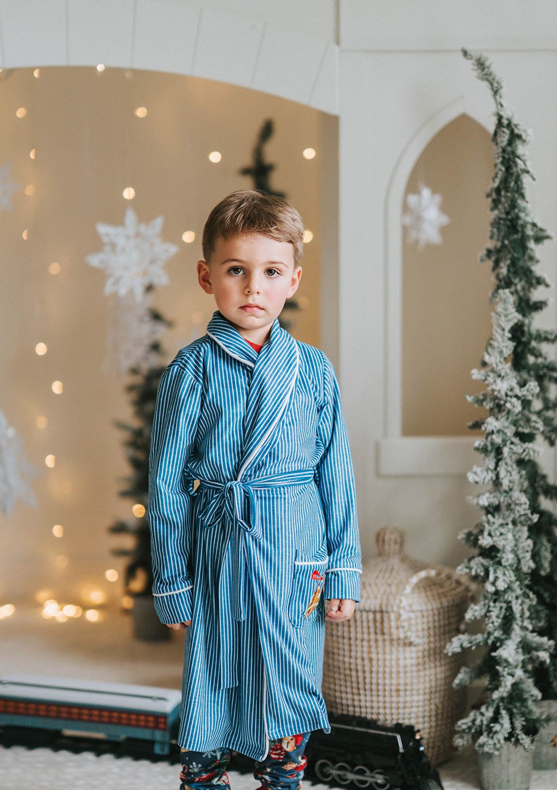 Christmas Train Unisex Robe - Main Image