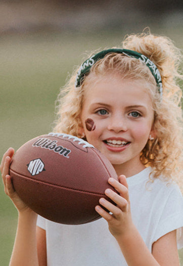 go_spartans_headband_for_girls_green_sports_hair_accessory_cheer_team_headband_football_game_day_spirit_wear_beaded_kids_tailgate_outfit