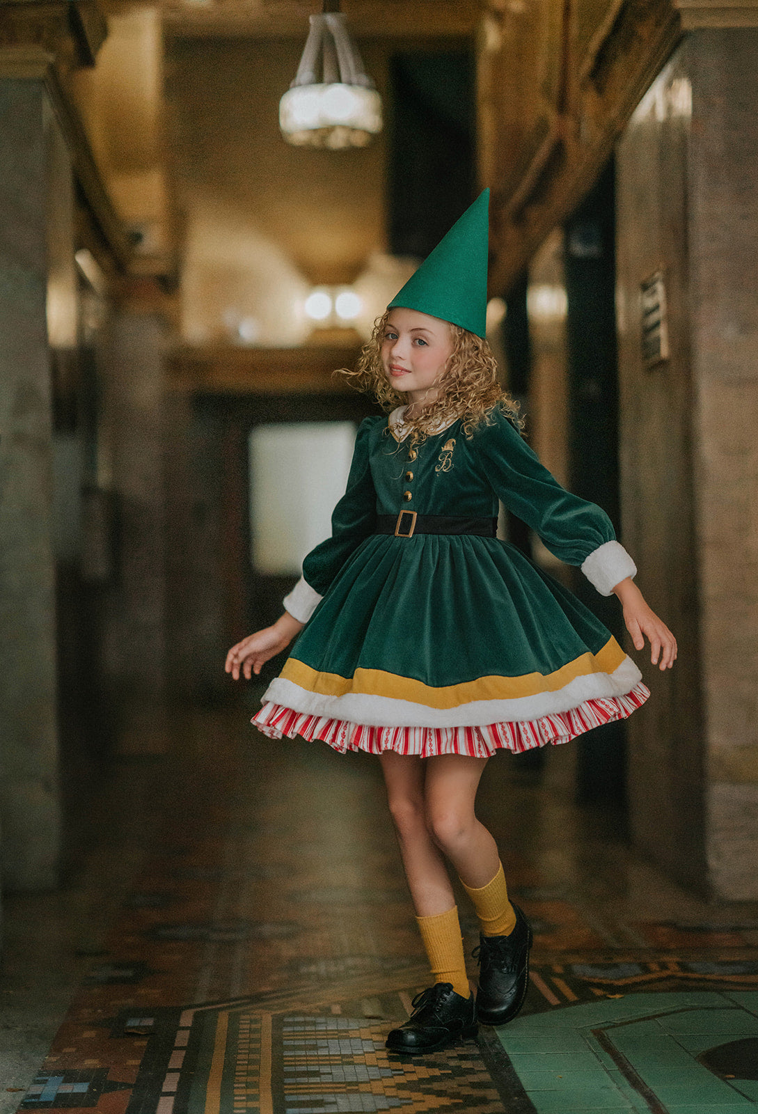 Smilings My Favorite Elf Twirl Dress