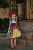 Snow White Dimensional Floral Twirl Dress