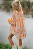 Girls Halloween dress-up outfit featuring fairy cape and pumpkin-themed tutu – whimsical fall fashion for children