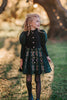 Disney Frozen inspired princess coat for girls featuring an Anna and Elsa style design with floral embroidery.

Elegant green children’s winter coat dress styled like Anna from Frozen, perfect for a little princess.

Luxury girl’s princess coat inspired by Disney Frozen characters Anna and Elsa with puff sleeves and detailed accents.