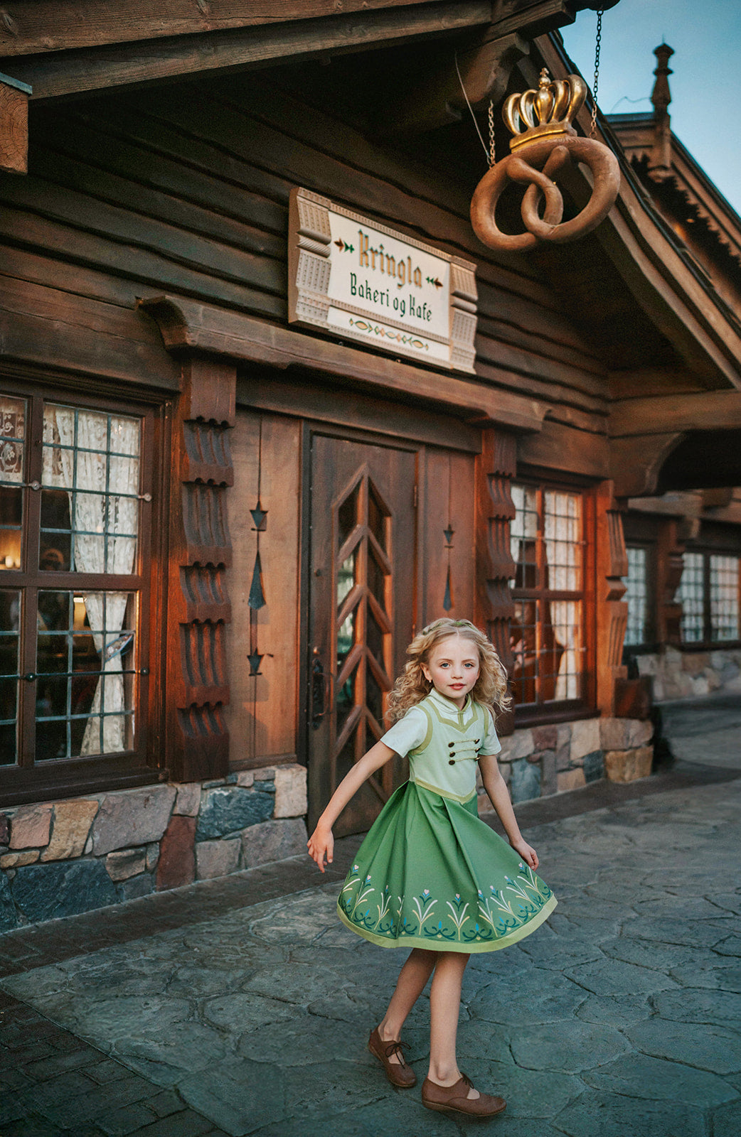 Little Ice Princess First Day in Forever Twirl Dress-Short Sleeve