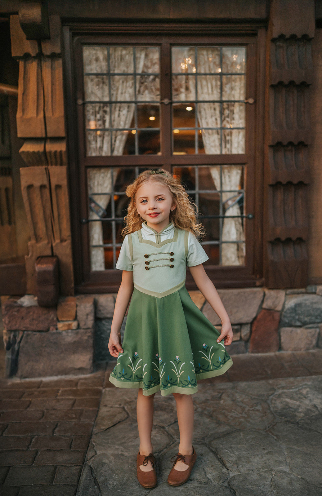 Little Ice Princess First Day in Forever Twirl Dress-Short Sleeve