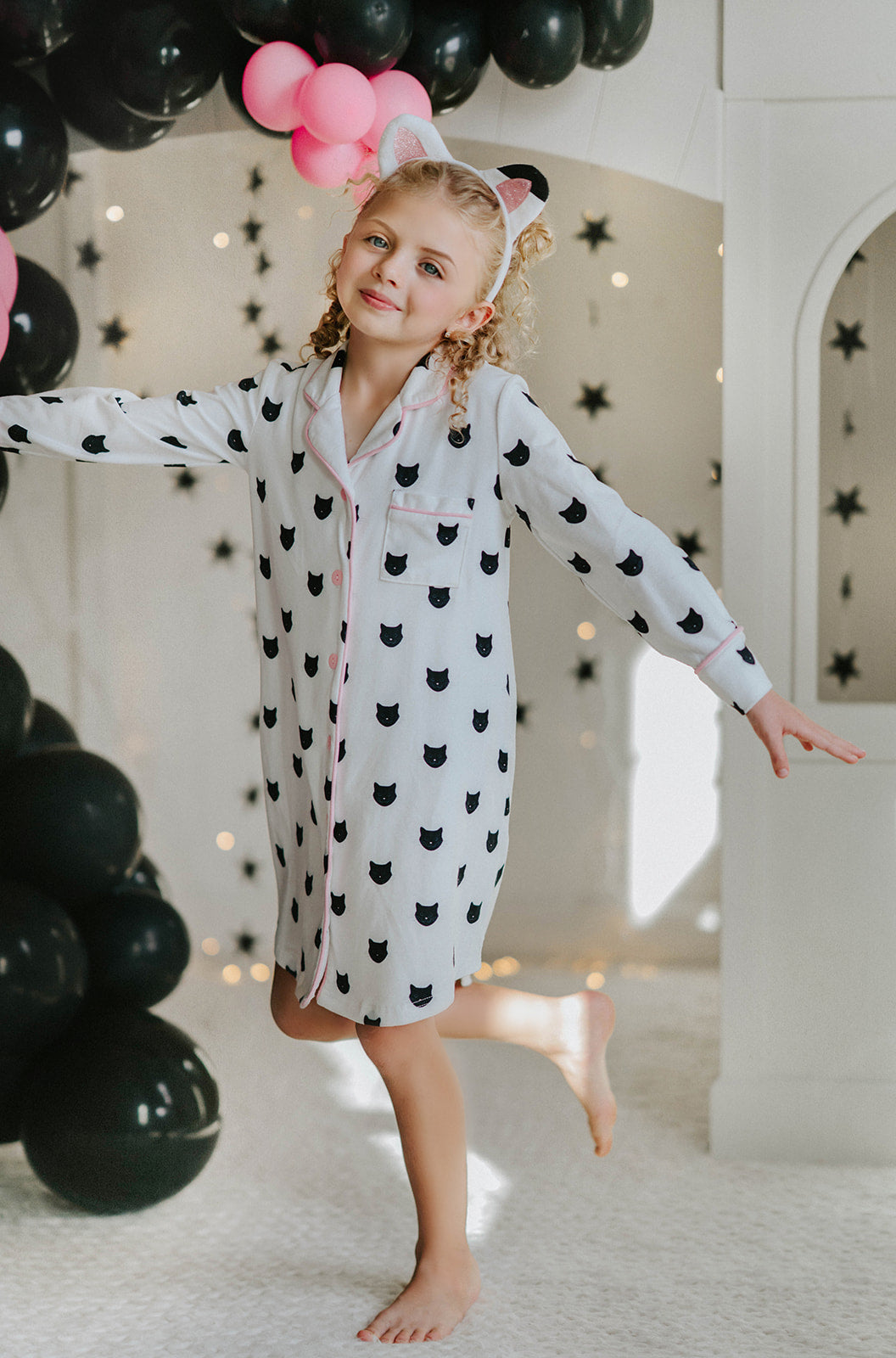 Adventure Kitty Dollhouse Sleep Shirt Nightgown
