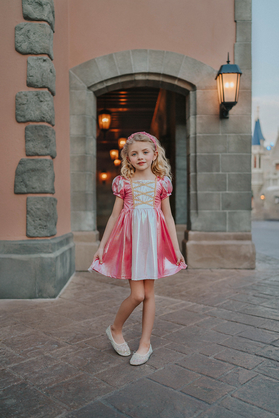 Metallic Sleeping Beauty Twirl Dress 12 Metallic Sleeping Beauty Twirl Dress 12