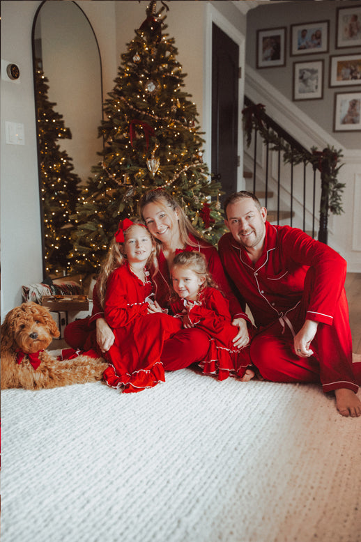 Mens Red Holiday Loungewear Set