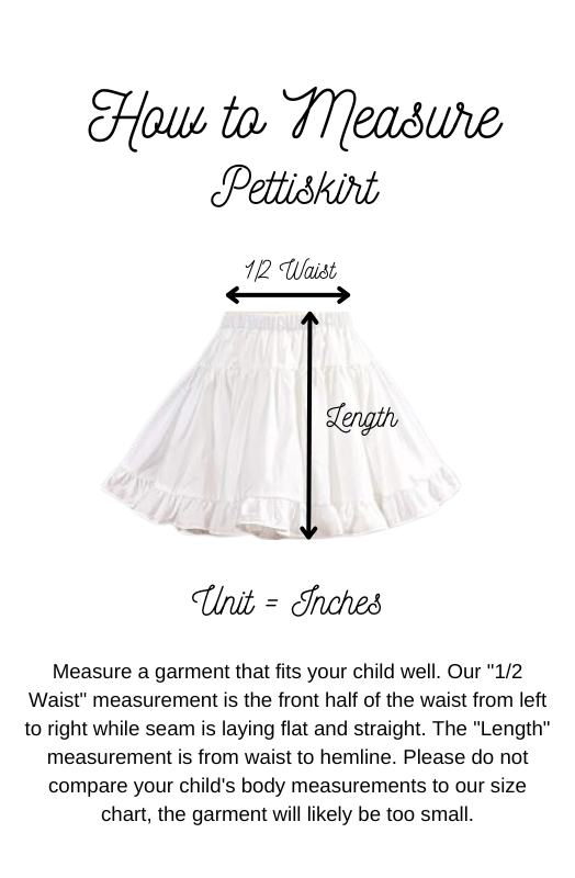 100% cotton Pettiskirt with ruffle layers in Antique Ivory