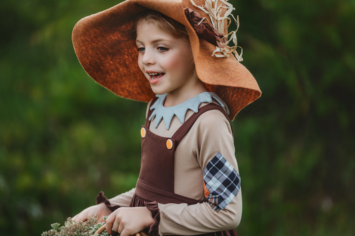 Fall Scarecrow Dress and Pinafore