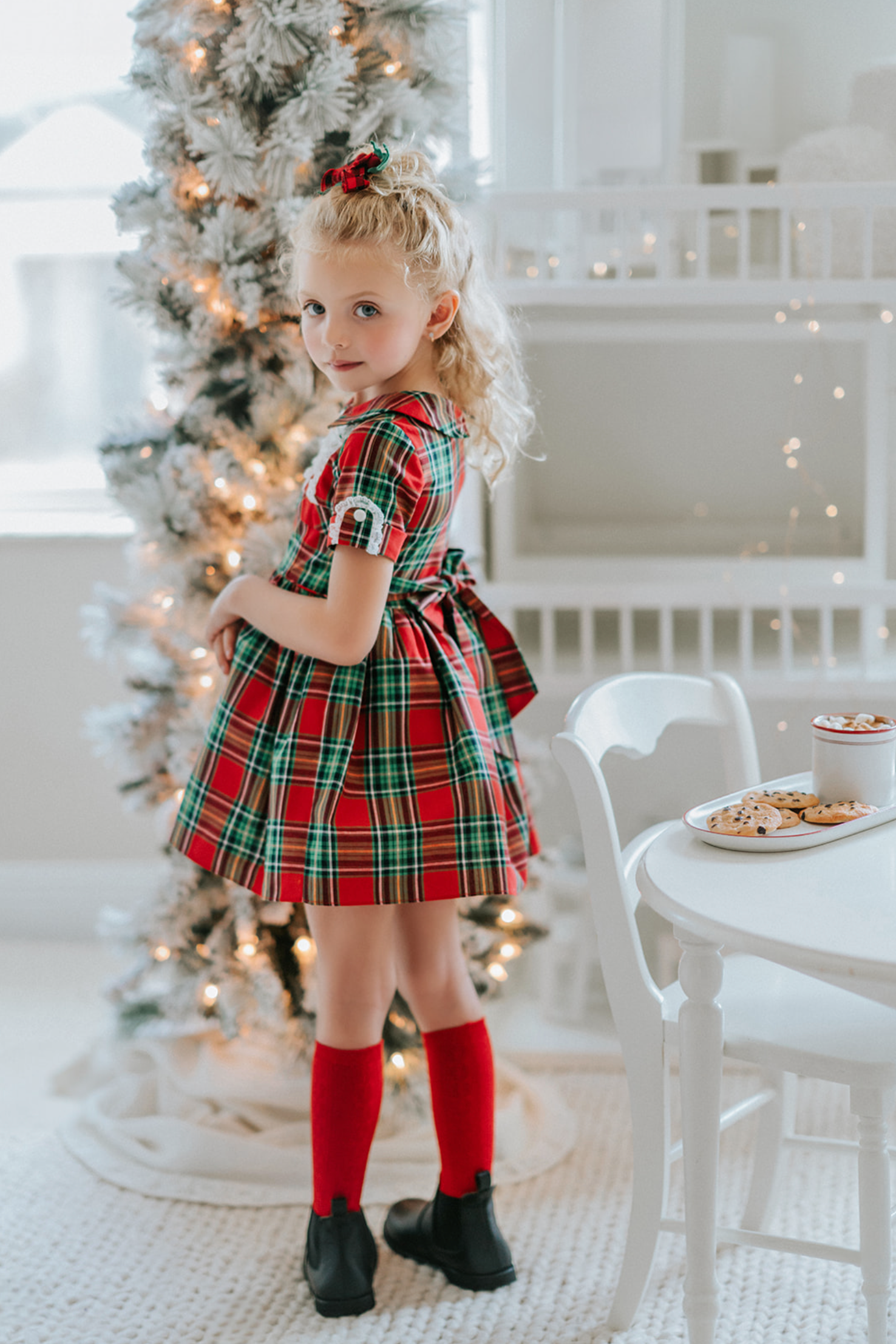 Girls plaid clearance holiday dress