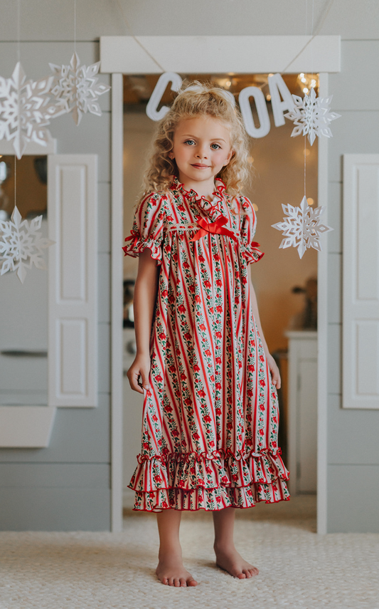 The Original Clara Nutcracker Gown in Festive Floral