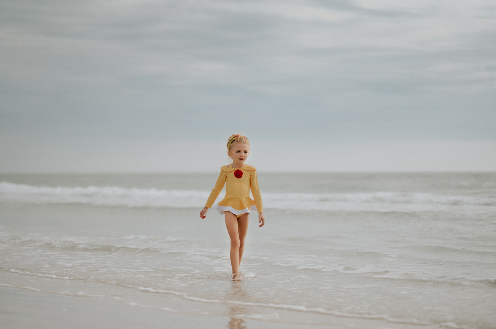 Only Little Once Designs Red Rose Princess Swimsuit main image 1