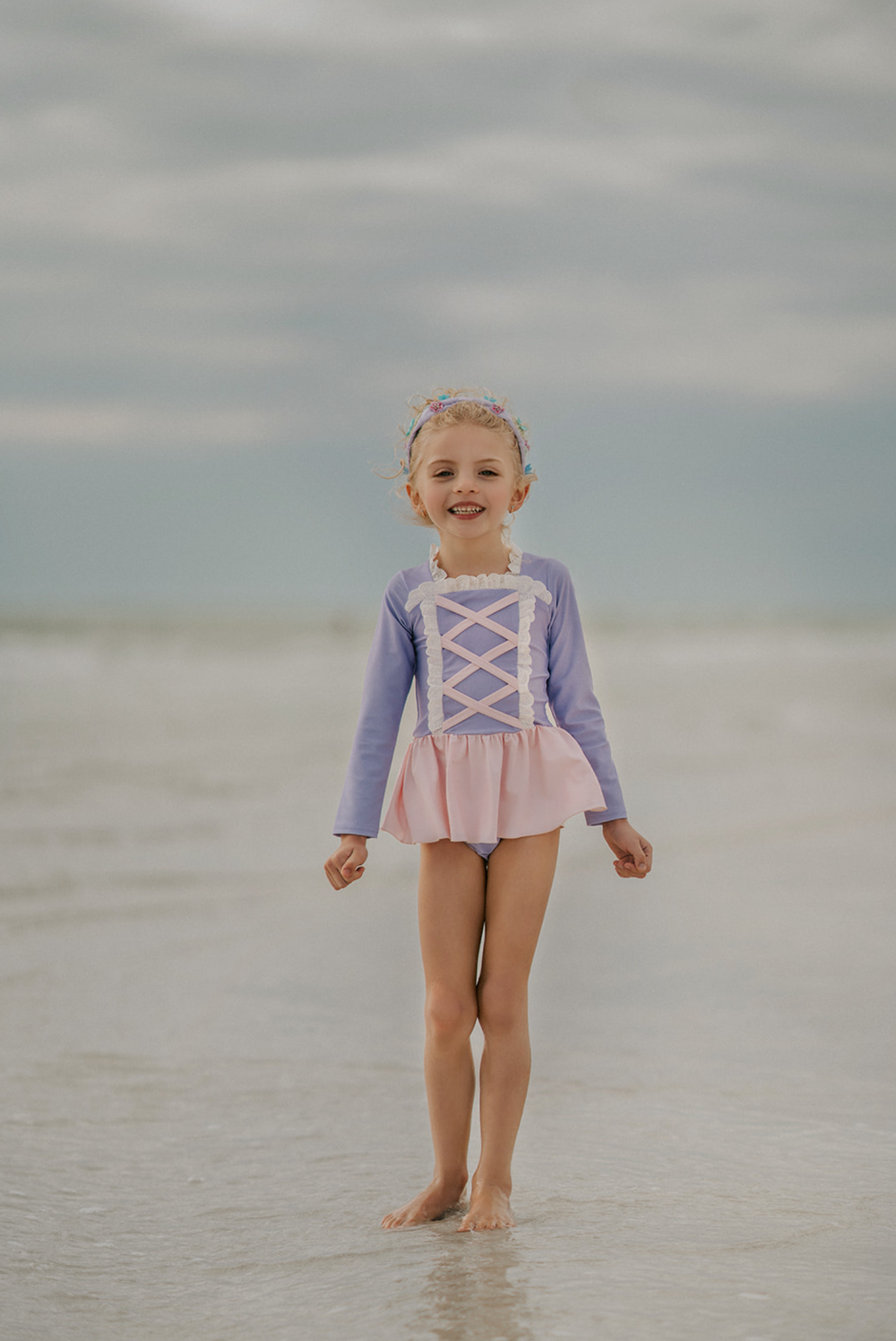 Little Ice Princess Two-Piece Swimsuit