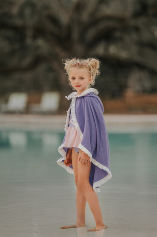 Majestic Princess Cape with Hood in Lovely Lavender