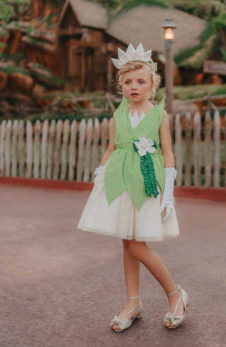 Portrait Petites Frog Princess Twirl Length Gown