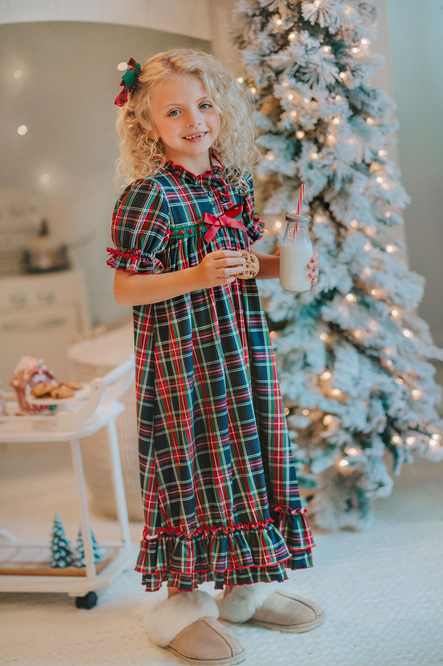 The Original Clara Nutcracker Gown in Black Plaid – Only Little Once The Original Clara Nutcracker Gown in Black Plaid – Only Little Once