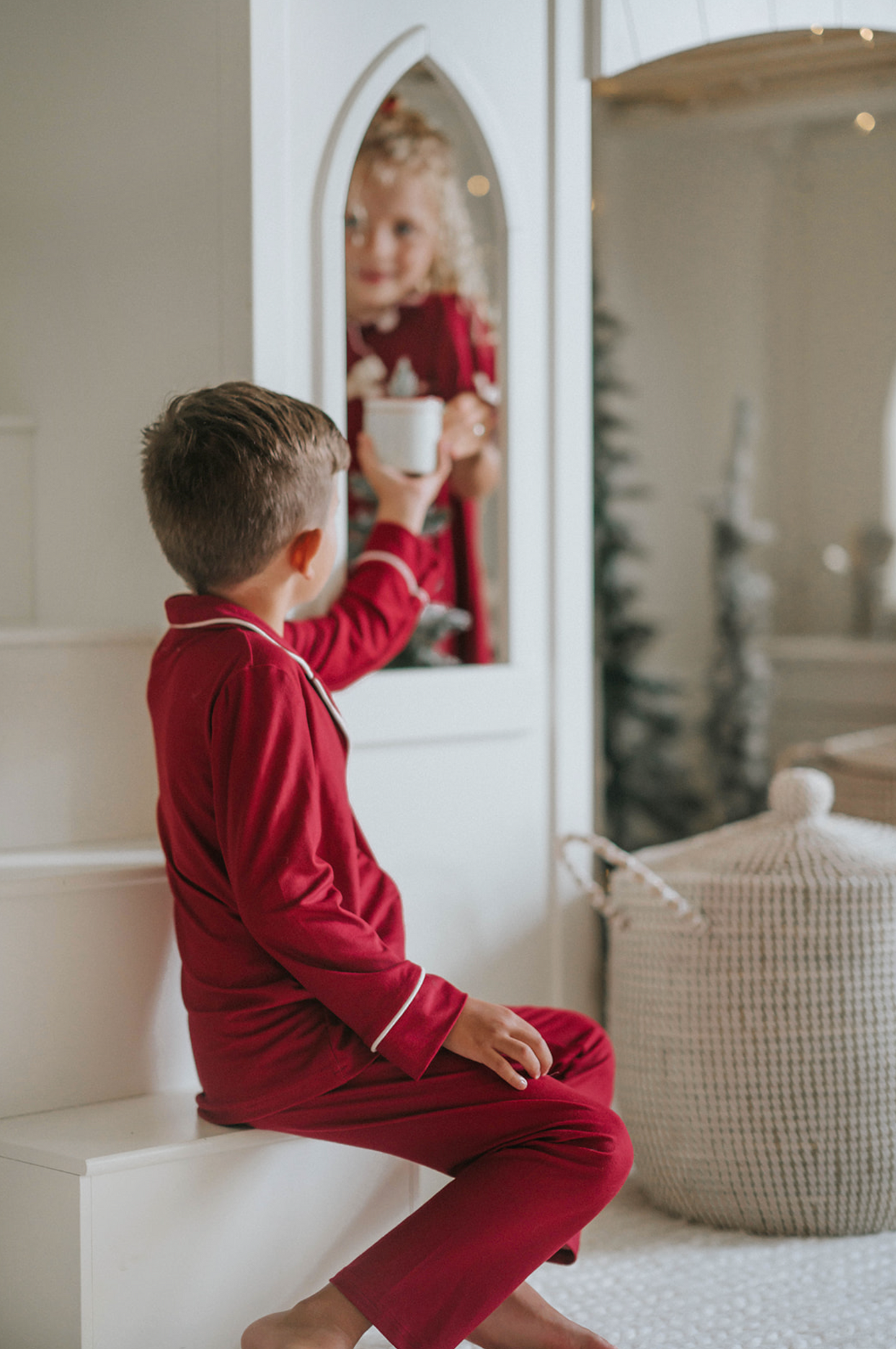 Pijama unisex en rojo