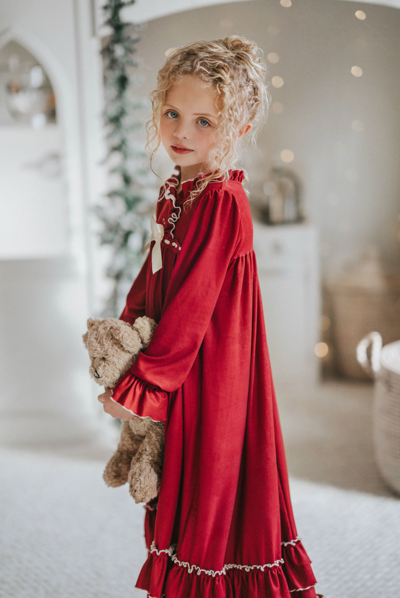 The Original Clara Nutcracker Gown Long Sleeve in Merry Maroon – Only Little Once The Original Clara Nutcracker Gown Long Sleeve in Merry Maroon – Only Little Once