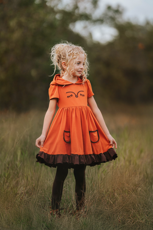 Autumn Fox Twirl Dress