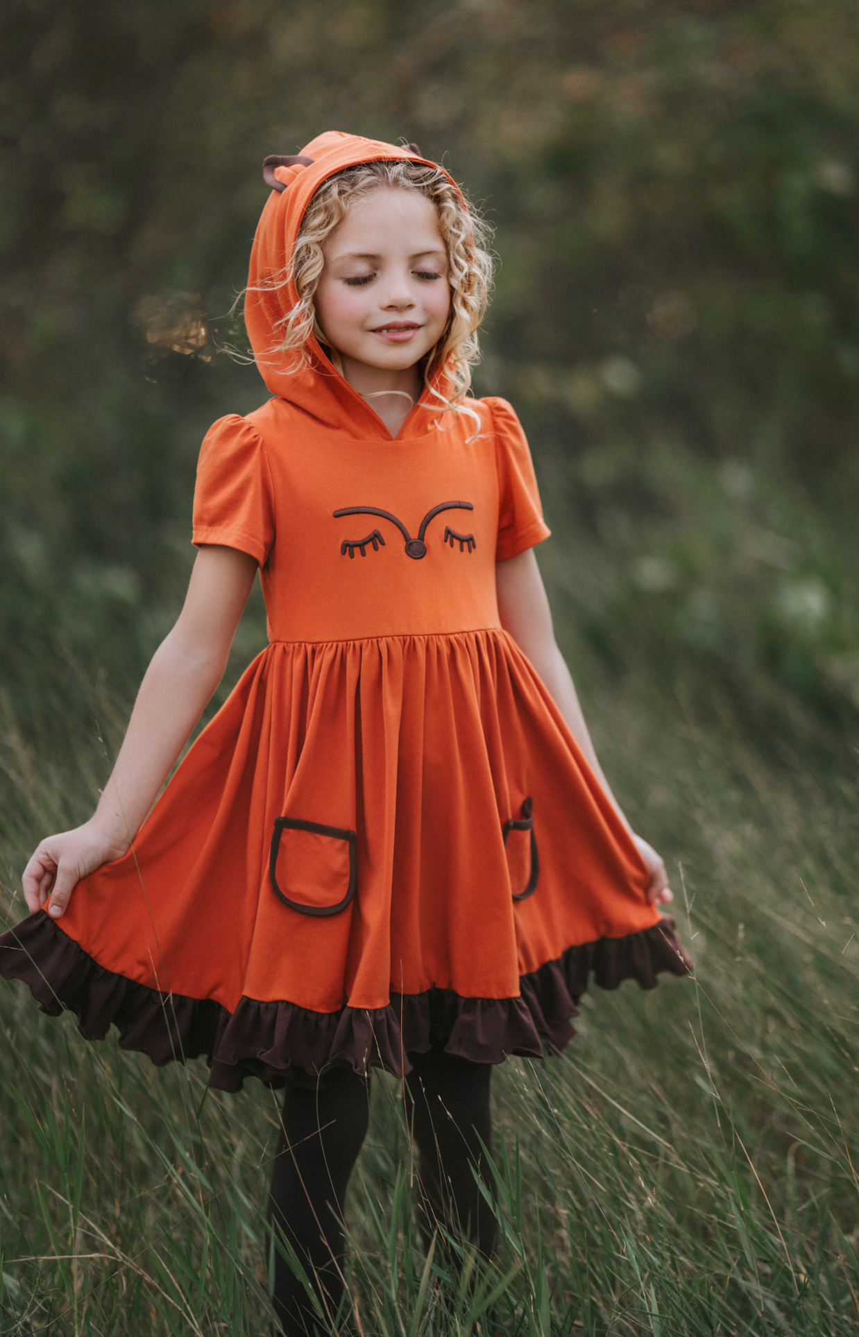 Autumn Fox Twirl Dress