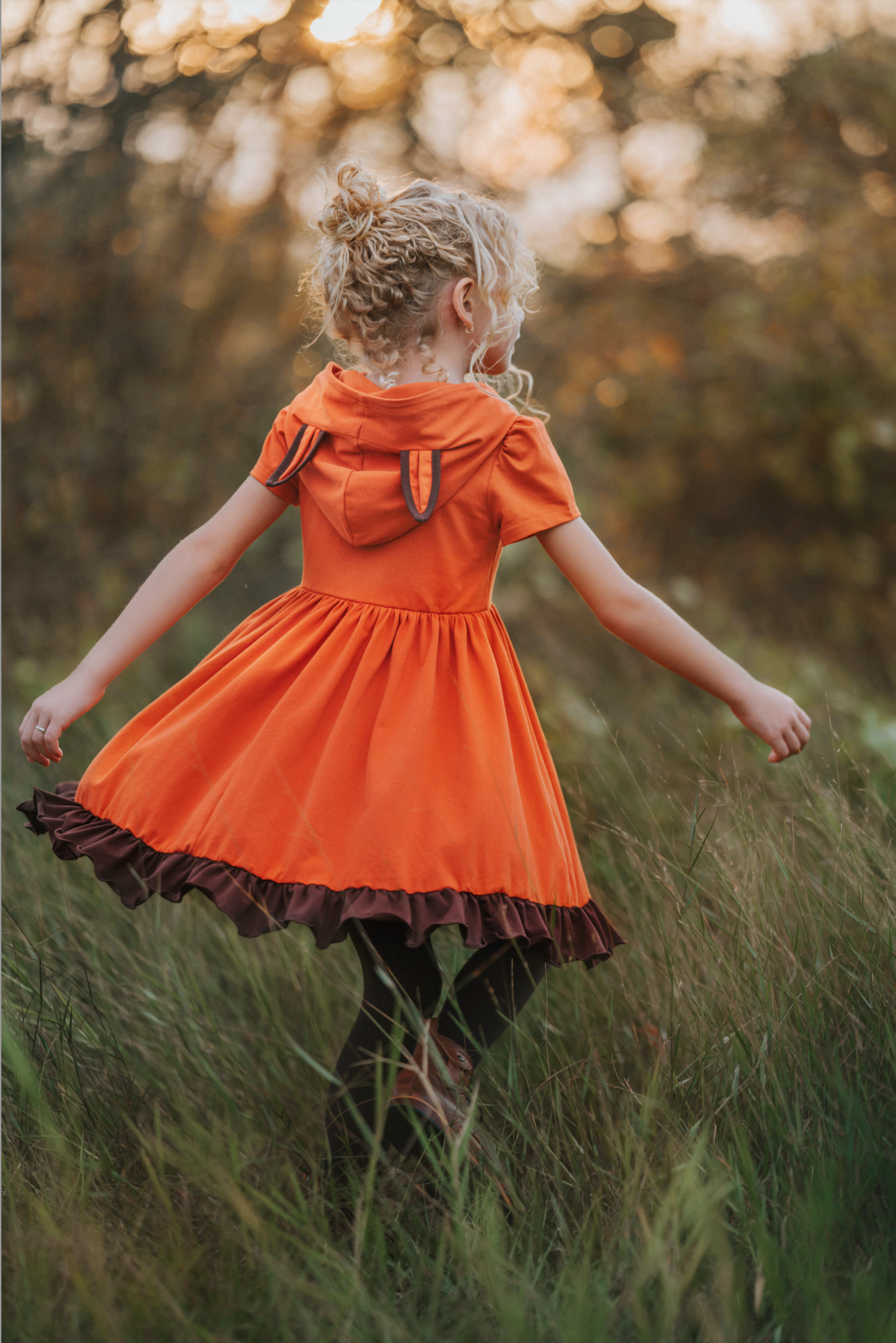 Autumn Fox Twirl Dress