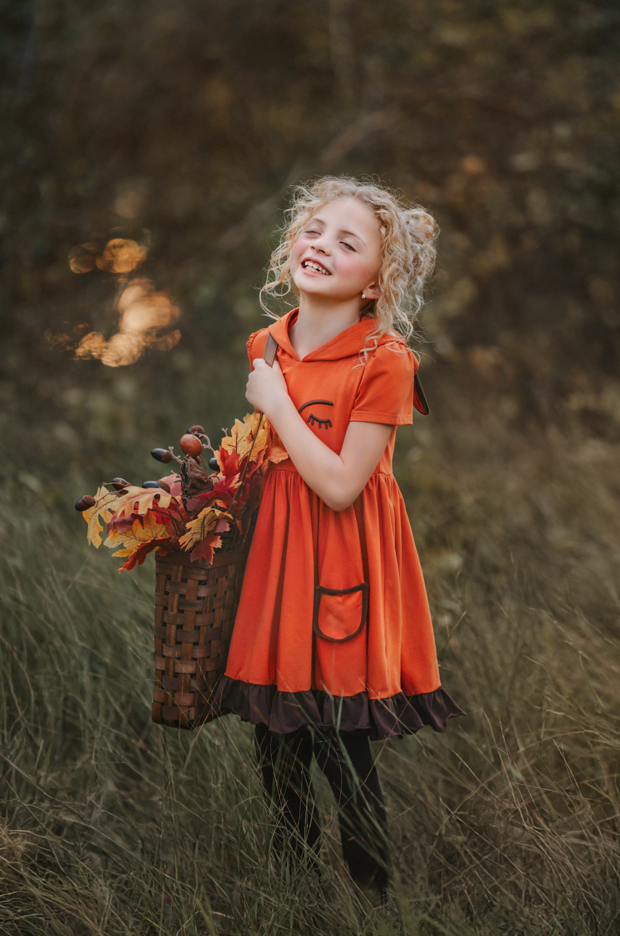 Autumn Fox Twirl Dress