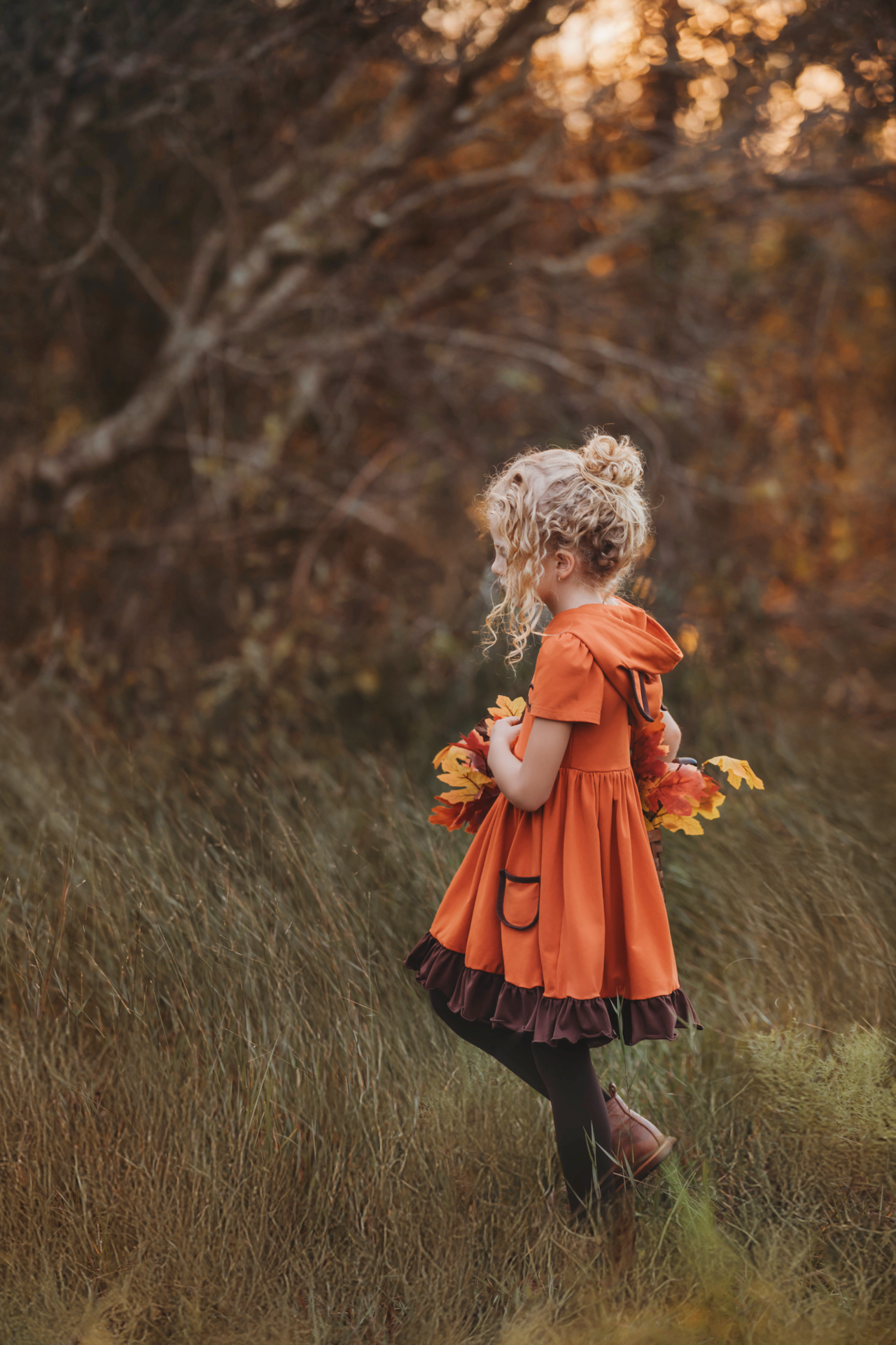 Autumn Fox Twirl Dress