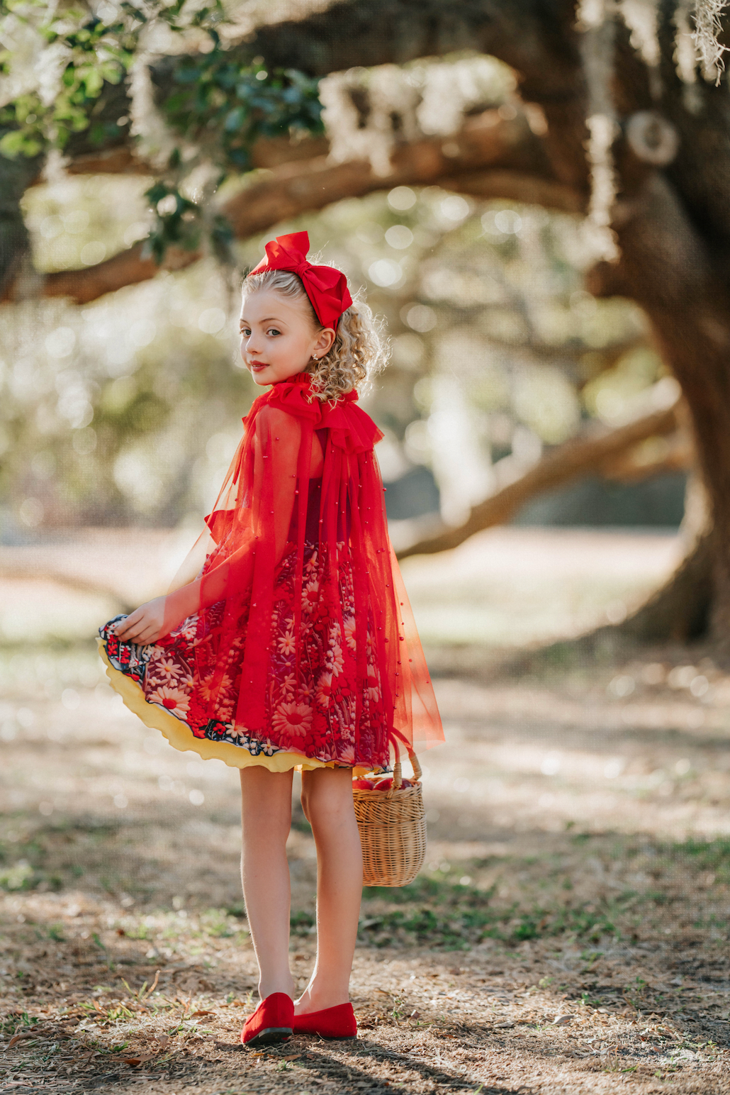 Sweet Scarlet Pearl Accent Princess Cape