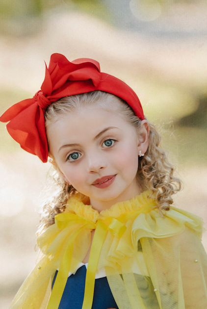 Sunlit Yellow Pearl Accent Princess Cape