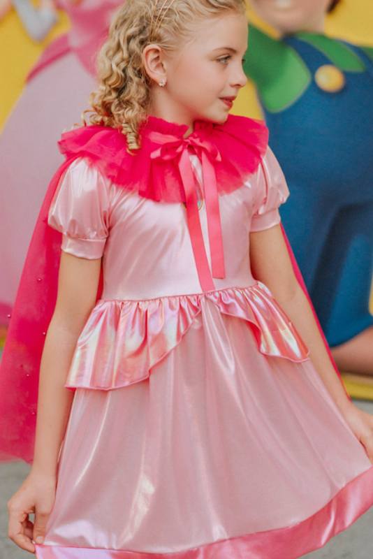 Metallic Video Game Princess Twirl Dress